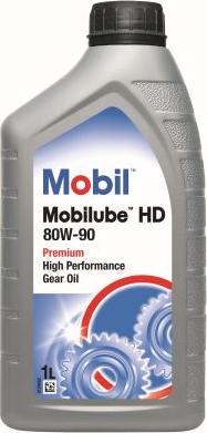 Mobil 142132 - Масло трансмисс. Mobilube HD 80W-90 API GL-5 Канистра 1л autozip.com.ua