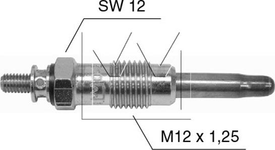 MONARK 090 506 039 - Свічка розжарювання autozip.com.ua