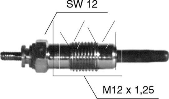 MONARK 090 507 001 - Свічка розжарювання autozip.com.ua