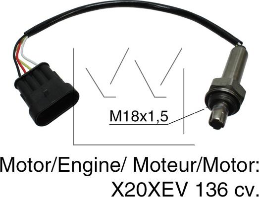 MONARK 090670075 - Лямбда-зонд, датчик кисню autozip.com.ua