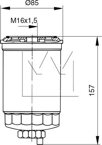 Monark 030789106 - Паливний фільтр autozip.com.ua