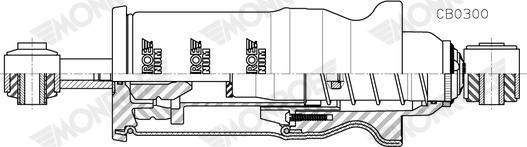 MONROE CB0300 - Гаситель, кріплення кабіни autozip.com.ua