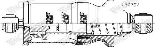 MONROE CB0302 - Гаситель, кріплення кабіни autozip.com.ua