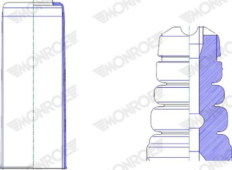 Monroe PK475 - Пилозахисний комплект, амортизатор autozip.com.ua