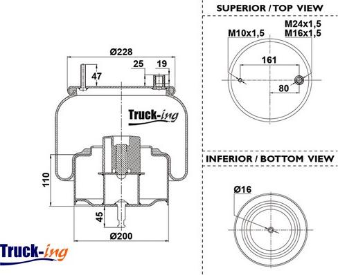 Montcada 0293432 - Кожух пневматичної ресори autozip.com.ua