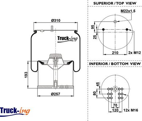 Montcada 0293020 - Кожух пневматичної ресори autozip.com.ua