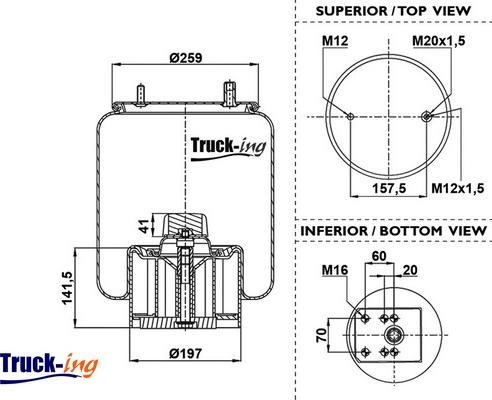 Montcada 0293155 - Кожух пневматичної ресори autozip.com.ua