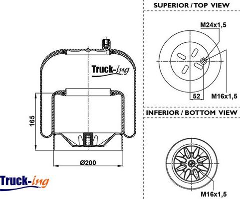 Montcada 0293270 - Кожух пневматичної ресори autozip.com.ua