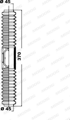Moog K150099 - Комплект пилника, рульове управління autozip.com.ua