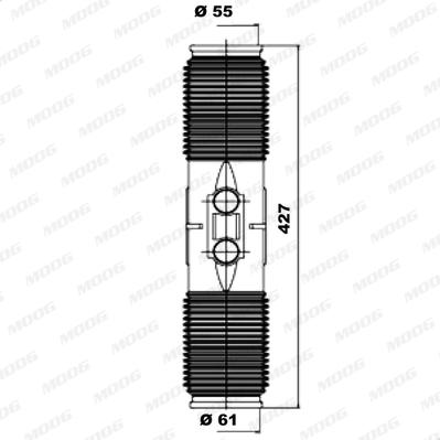 MOOG K150065 - Комплект пилника, рульове управління autozip.com.ua