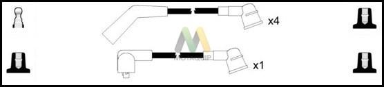 Motaquip LDRL1494 - Комплект проводів запалювання autozip.com.ua