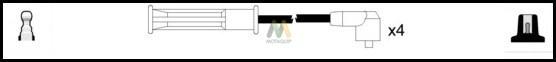Motaquip LDRL422 - Комплект проводів запалювання autozip.com.ua