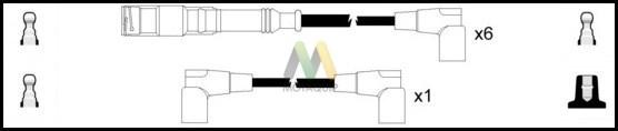 Motaquip LDRL1455 - Комплект проводів запалювання autozip.com.ua