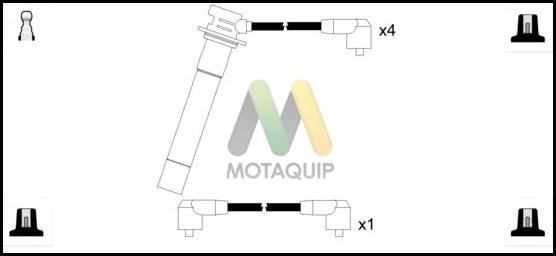 Motaquip LDRL1457 - Комплект проводів запалювання autozip.com.ua