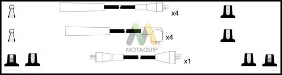 Motaquip LDRL1430 - Комплект проводів запалювання autozip.com.ua