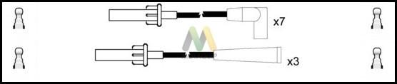 Motaquip LDRL1543 - Комплект проводів запалювання autozip.com.ua