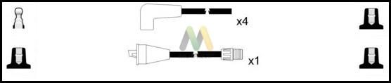 Motaquip LDRL1538 - Комплект проводів запалювання autozip.com.ua