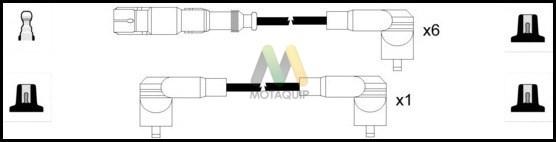 Motaquip LDRL1665 - Комплект проводів запалювання autozip.com.ua