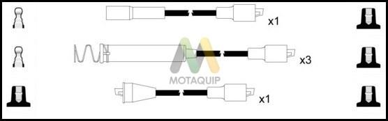Motaquip LDRL1628 - Комплект проводів запалювання autozip.com.ua