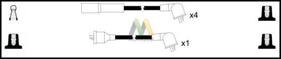 Motaquip LDRL1674 - Комплект проводів запалювання autozip.com.ua