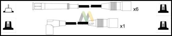 Motaquip LDRL1003 - Комплект проводів запалювання autozip.com.ua