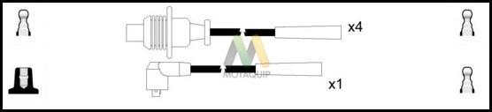 Motaquip LDRL1017 - Комплект проводів запалювання autozip.com.ua