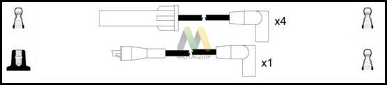 Motaquip LDRL1032 - Комплект проводів запалювання autozip.com.ua