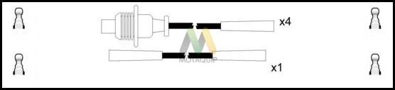 Motaquip LDRL1075 - Комплект проводів запалювання autozip.com.ua