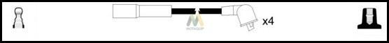 Motaquip LDRL1114 - Комплект проводів запалювання autozip.com.ua