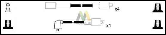 Motaquip LDRL1175 - Комплект проводів запалювання autozip.com.ua
