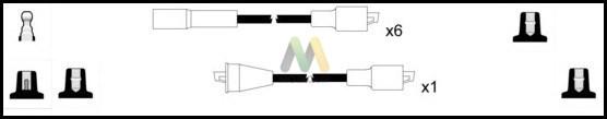 Motaquip LDRL1817 - Комплект проводів запалювання autozip.com.ua