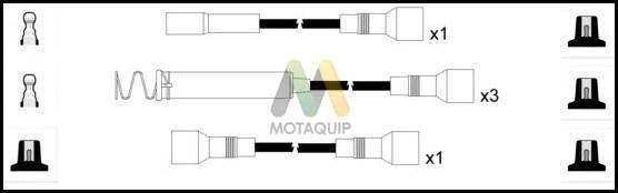 Motaquip LDRL1384 - Комплект проводів запалювання autozip.com.ua