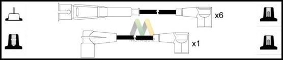 Motaquip LDRL1202 - Комплект проводів запалювання autozip.com.ua