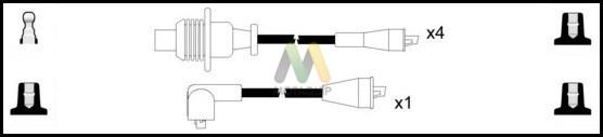 Motaquip LDRL1207 - Комплект проводів запалювання autozip.com.ua