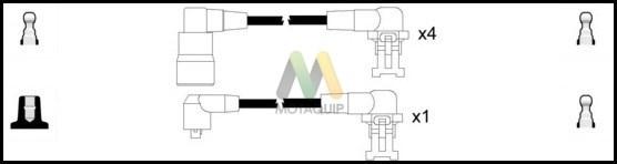 Motaquip LDRL1212 - Комплект проводів запалювання autozip.com.ua