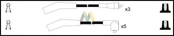 Motaquip LDRL1751 - Комплект проводів запалювання autozip.com.ua