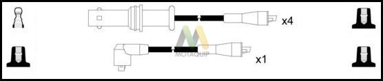 Motaquip LDRL1706 - Комплект проводів запалювання autozip.com.ua