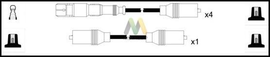 Motaquip LDRL1784 - Комплект проводів запалювання autozip.com.ua