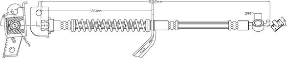 Motaquip LVBH1485 - Гальмівний шланг autozip.com.ua