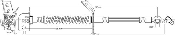 Motaquip LVBH1486 - Гальмівний шланг autozip.com.ua