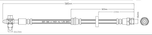 Motaquip LVBH1559 - Гальмівний шланг autozip.com.ua