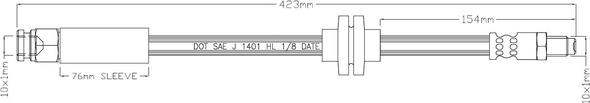 Motaquip LVBH1627 - Гальмівний шланг autozip.com.ua