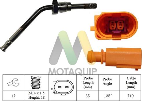 Motaquip LVET402 - Датчик, температура вихлопних газів autozip.com.ua
