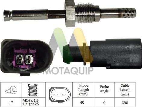 Motaquip LVET397 - Датчик, температура вихлопних газів autozip.com.ua