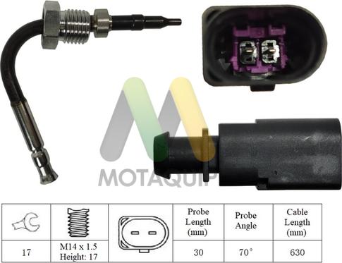 Motaquip LVET388 - Датчик, температура вихлопних газів autozip.com.ua