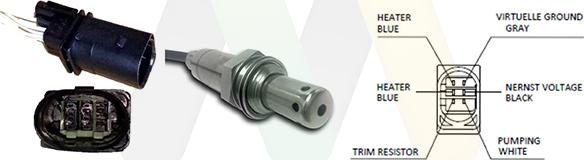 Motaquip LVOS2058 - Лямбда-зонд, датчик кисню autozip.com.ua
