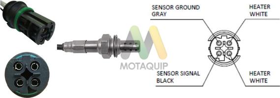 Motaquip LVOS2034 - Лямбда-зонд, датчик кисню autozip.com.ua