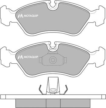 Motaquip LVXL986 - Гальмівні колодки, дискові гальма autozip.com.ua
