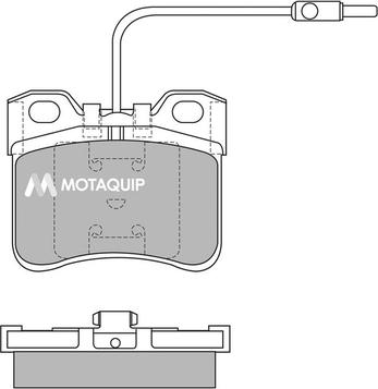 Motaquip LVXL401 - Гальмівні колодки, дискові гальма autozip.com.ua