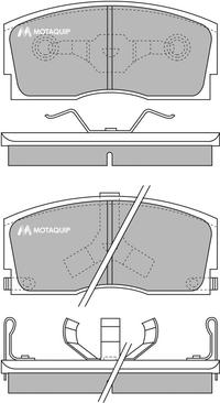 Motaquip LVXL542 - Гальмівні колодки, дискові гальма autozip.com.ua